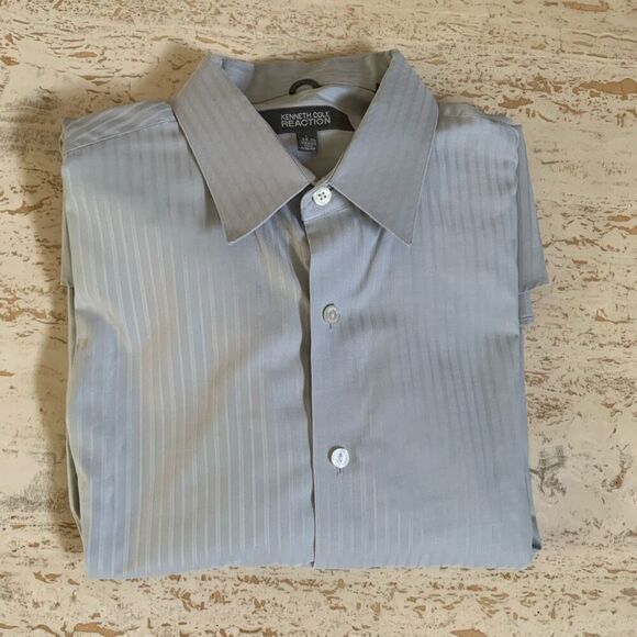 Kenneth cole reation Mens button down long sleeve shirt - Picture 8 of 8